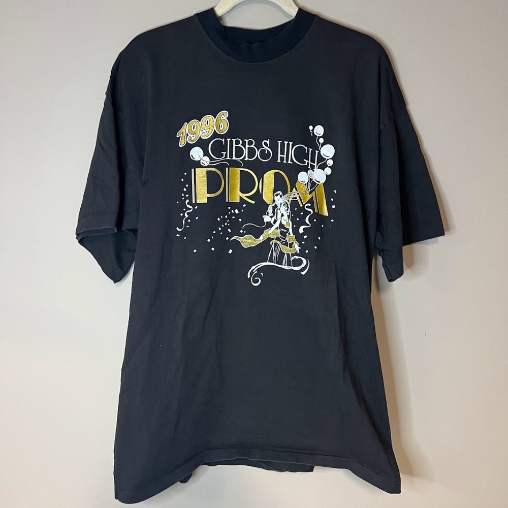 Vintage 1996 Gibbs High Prom 90s Prom Graphic T-Shirt